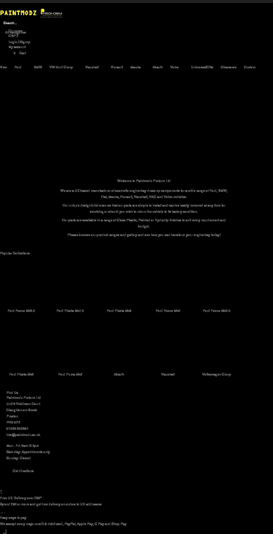 paintmodz.co.uk shopify website screenshot