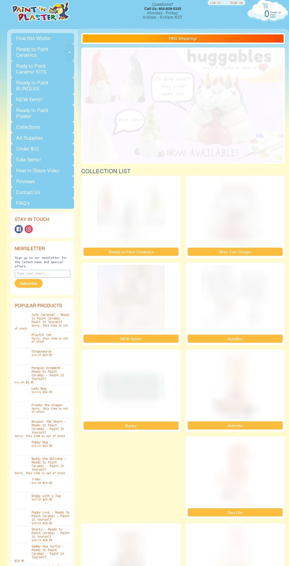 paintnplaster.com shopify website screenshot