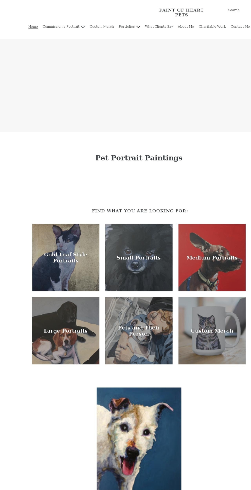 paintofheartpets.com shopify website screenshot