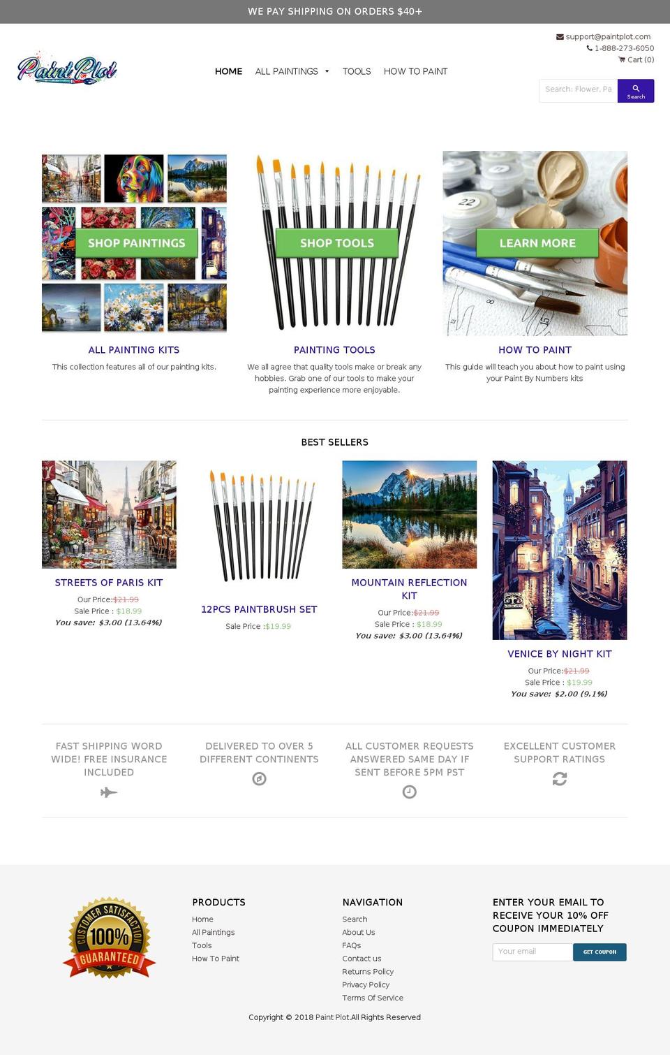 paintplot.com shopify website screenshot