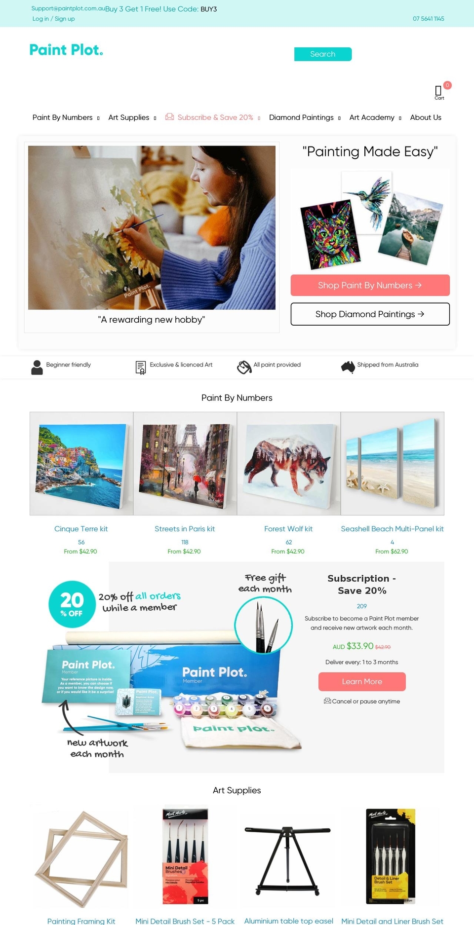 DIA COLL STE NEW Speed Opt - MeroxIO Optimi Shopify theme site example paintplotdiamonds.com.au