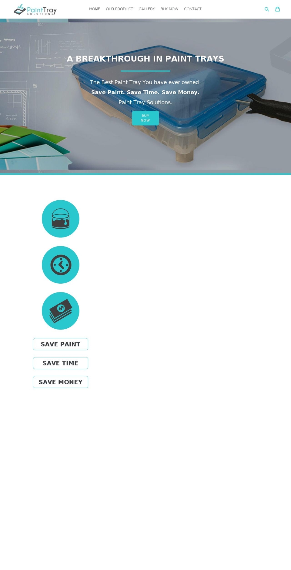 painttraysolutions.com — Shopify storefront screenshot