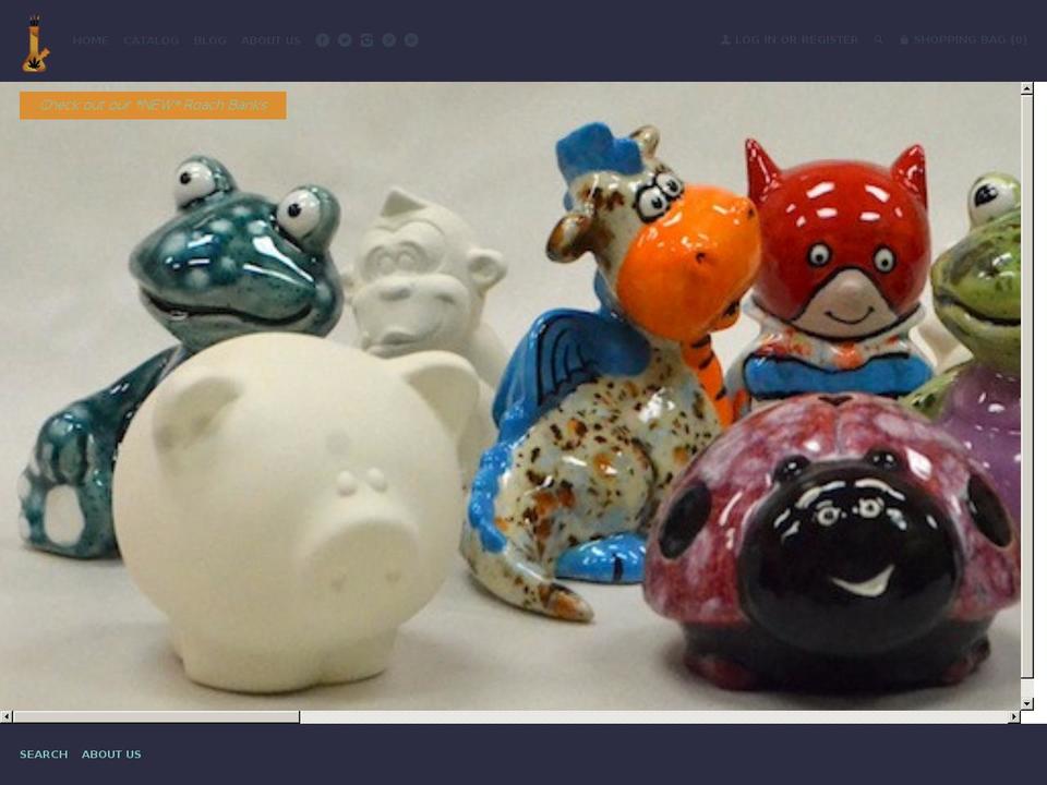 paintyourownbong.com shopify website screenshot