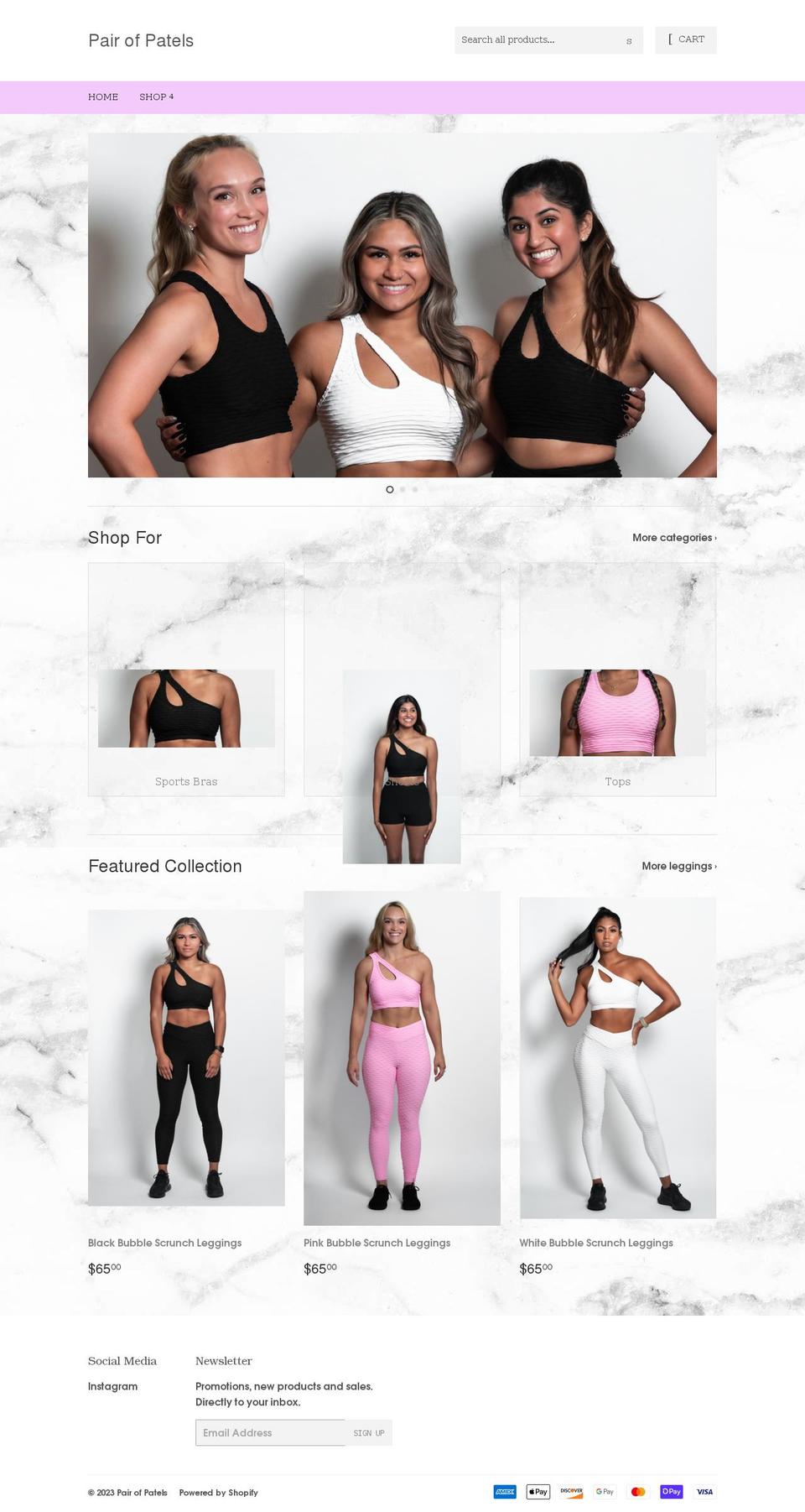 pairofpatels.com shopify website screenshot