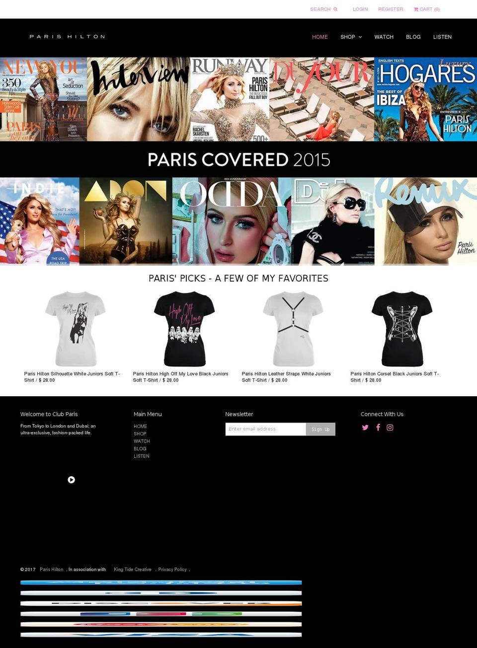 pairshiltonmovies.biz shopify website screenshot