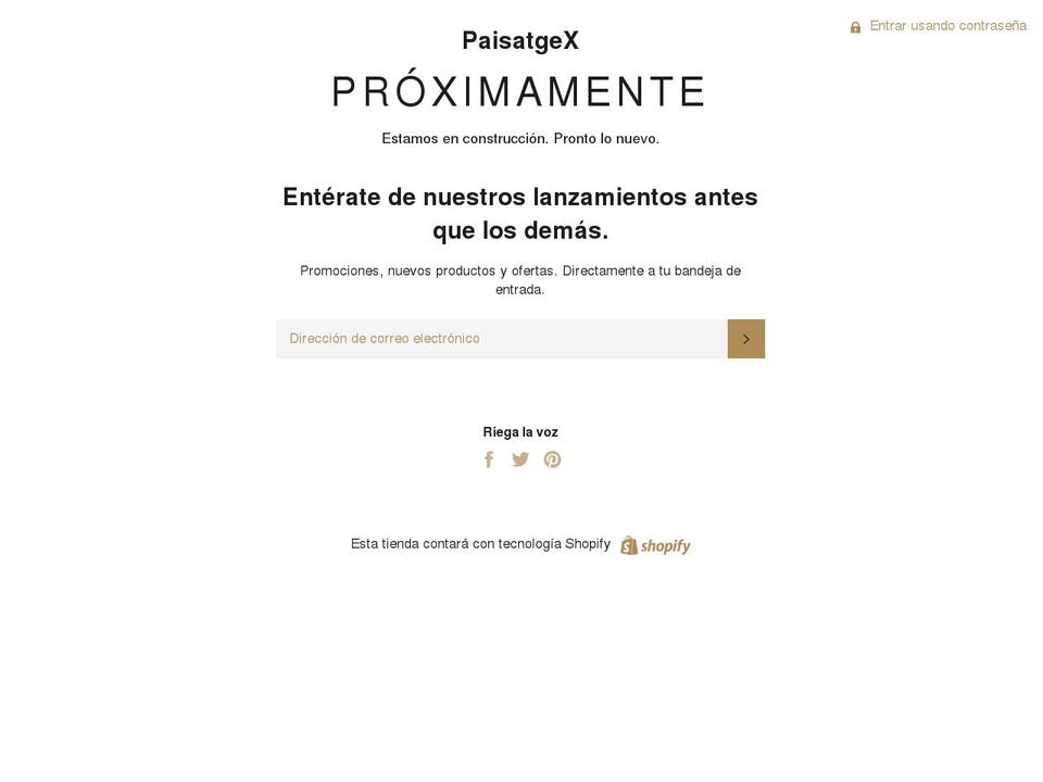 paisatgex.com shopify website screenshot