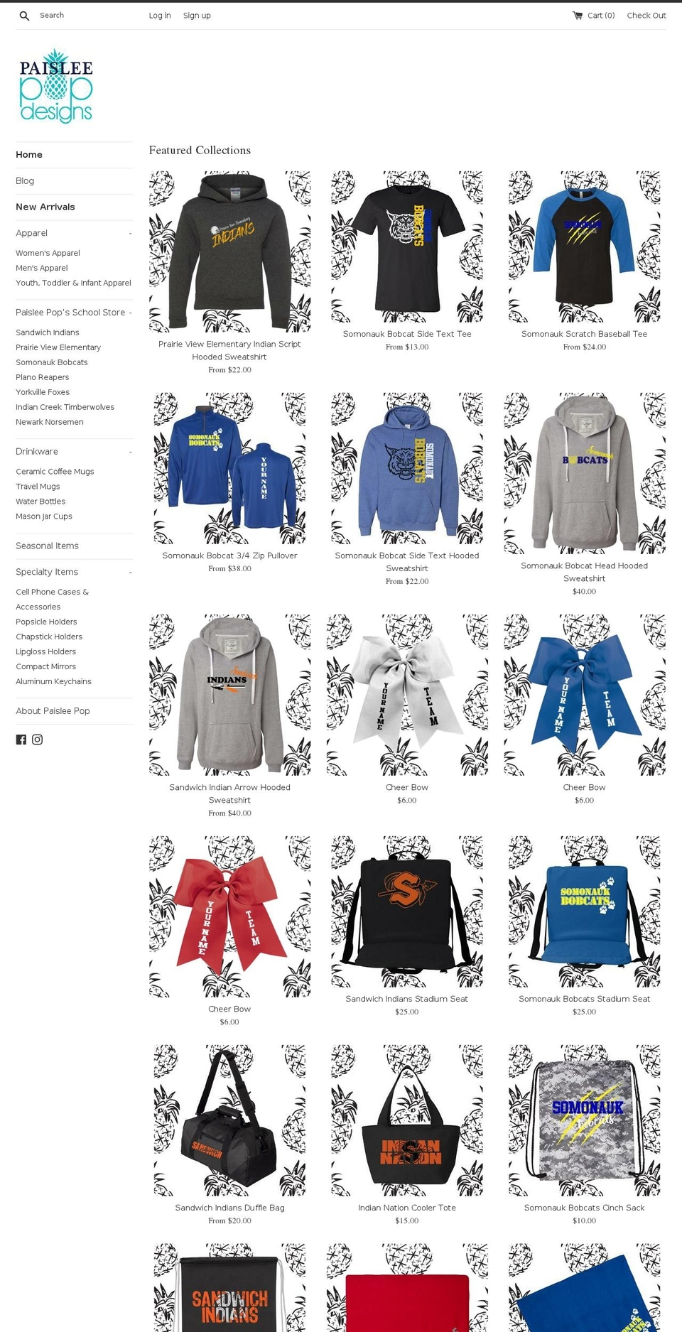 paisleepopdesigns.com — Shopify storefront screenshot