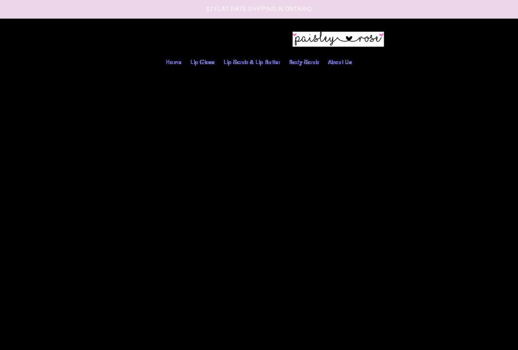 paisleyrose.ca shopify website screenshot