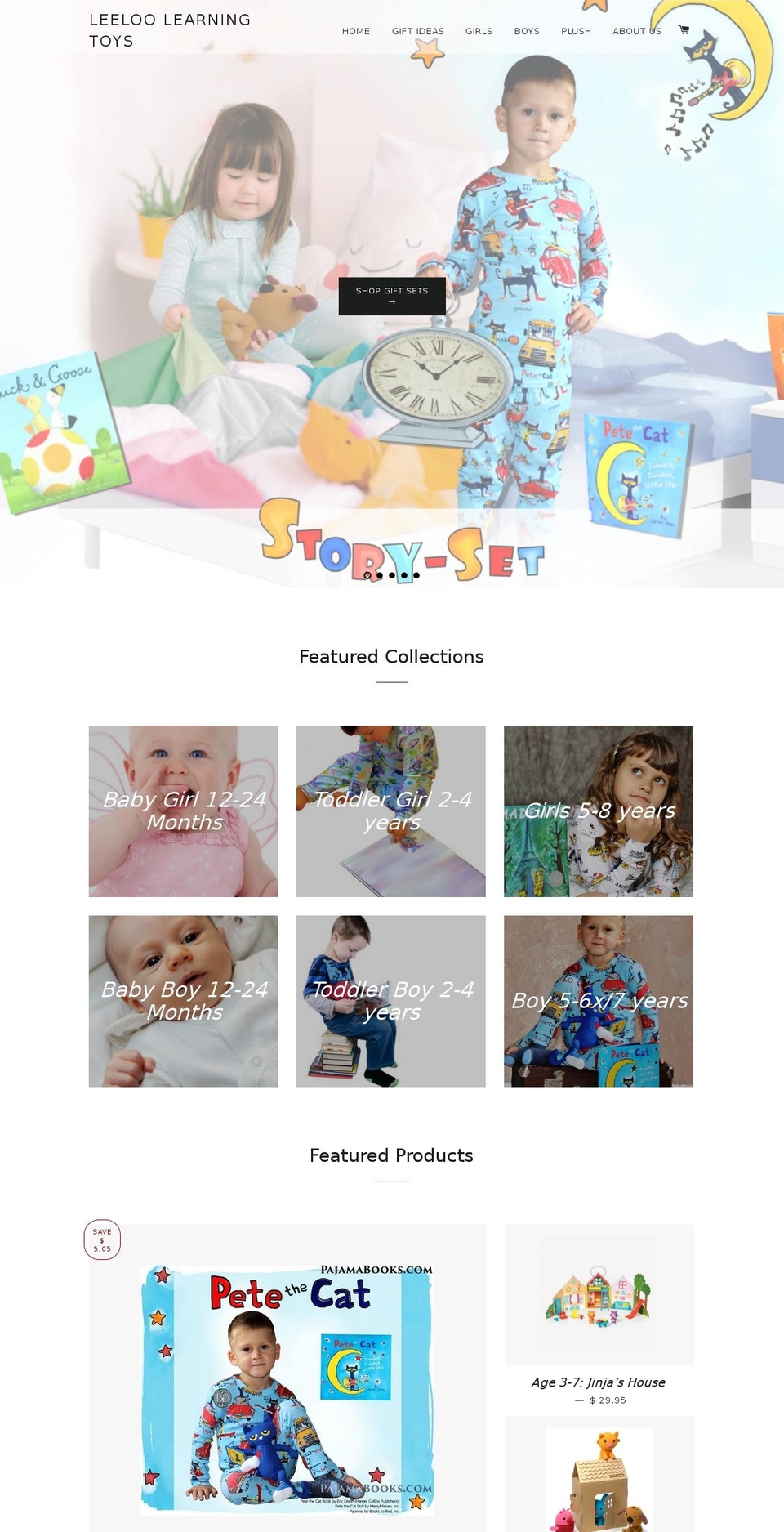 pajamabooks.com shopify website screenshot
