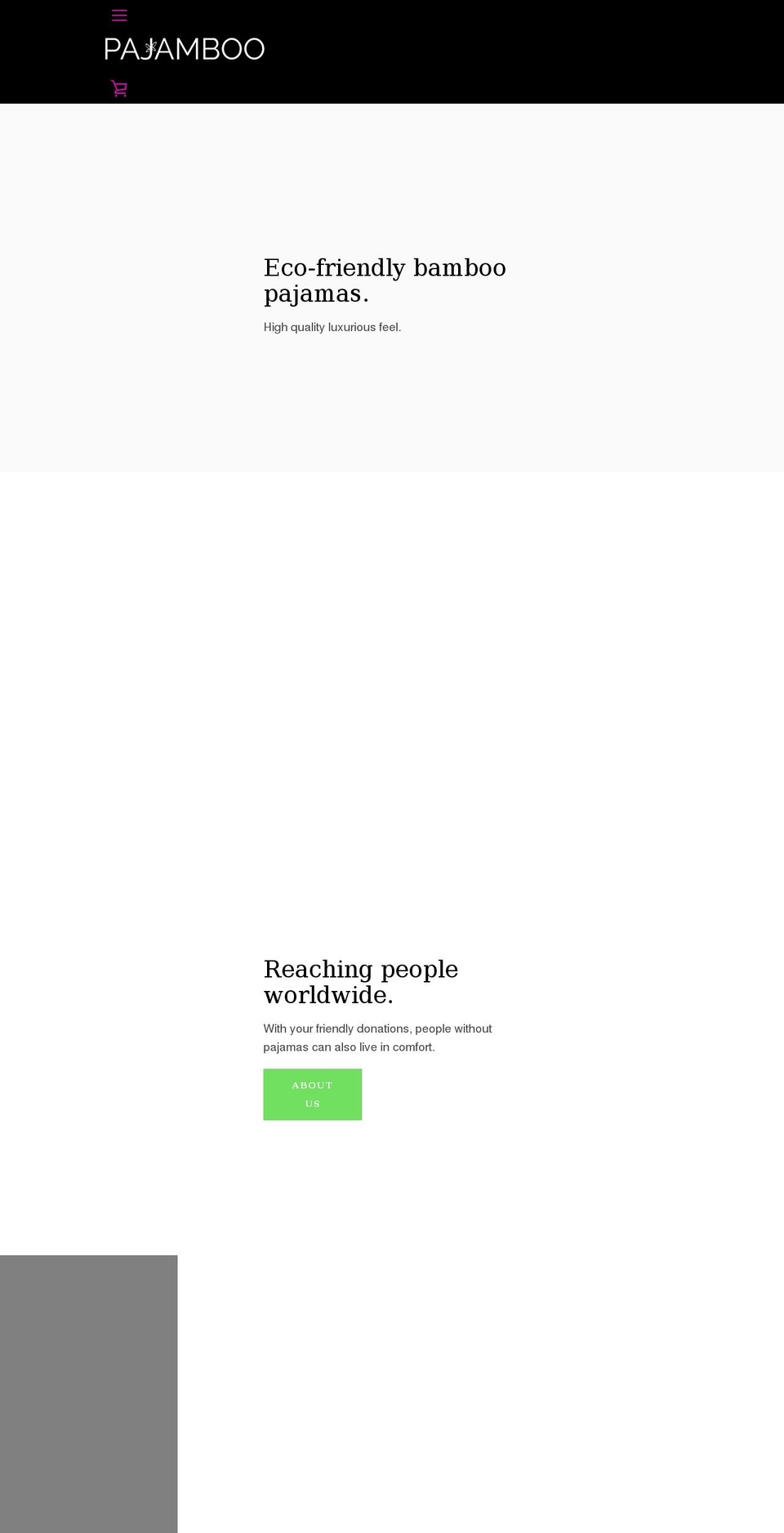 pajamboo.com shopify website screenshot