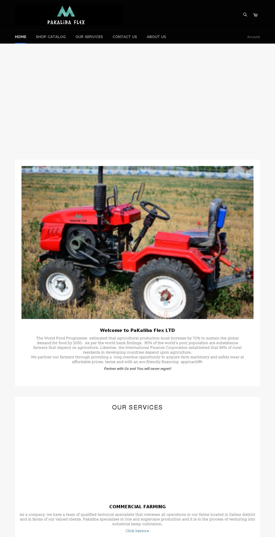 pakalibaflex.com shopify website screenshot