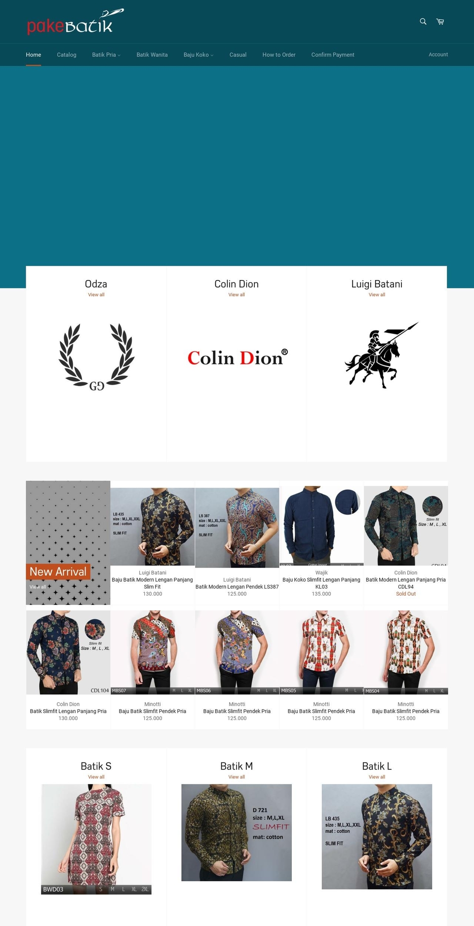 pakebatik.com — Shopify storefront screenshot