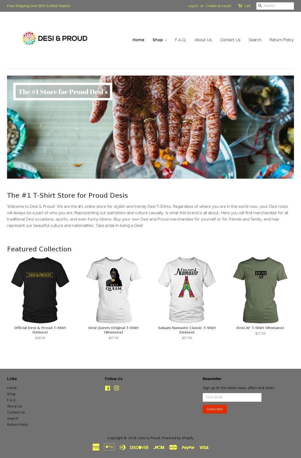 pakistaniandproud.com — Shopify storefront screenshot