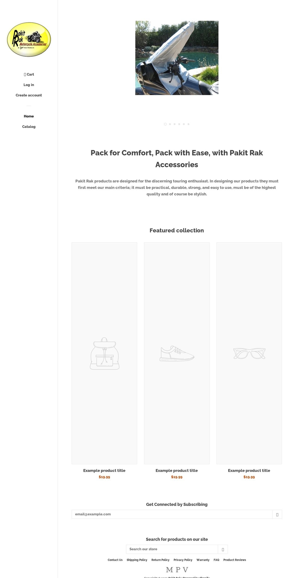 pakitrak.com shopify website screenshot