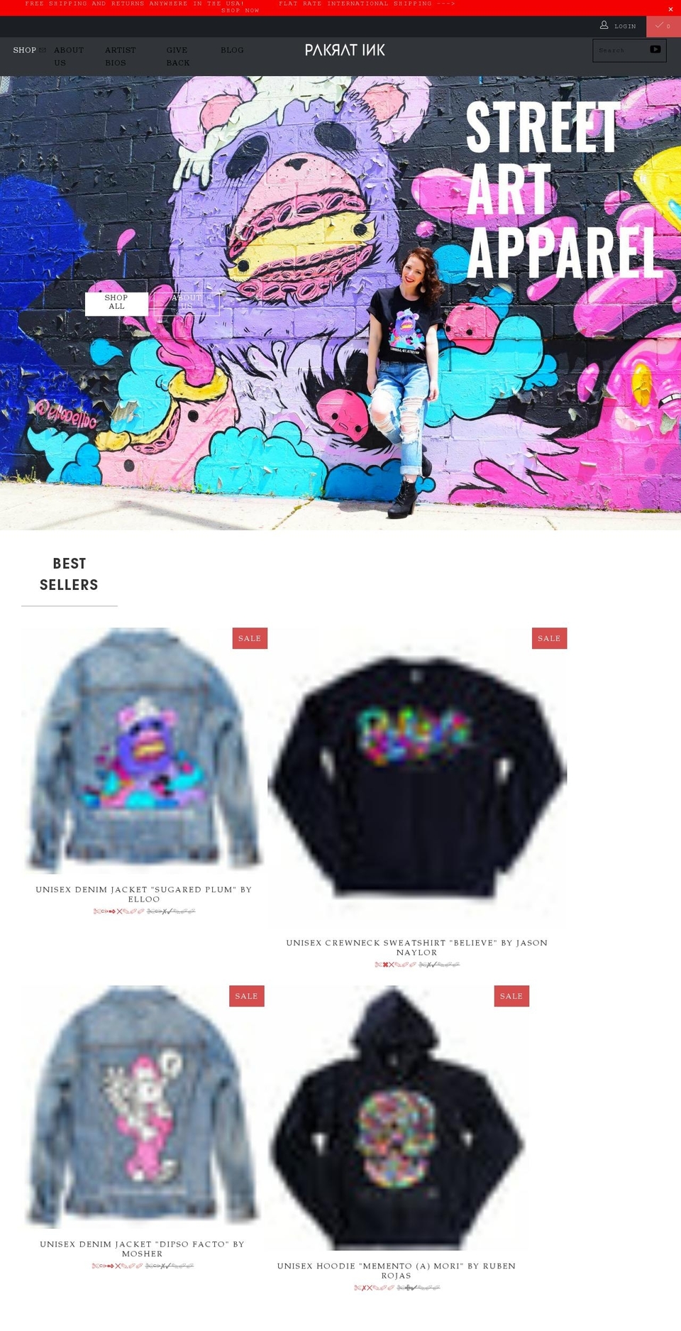 pakratink.com shopify website screenshot
