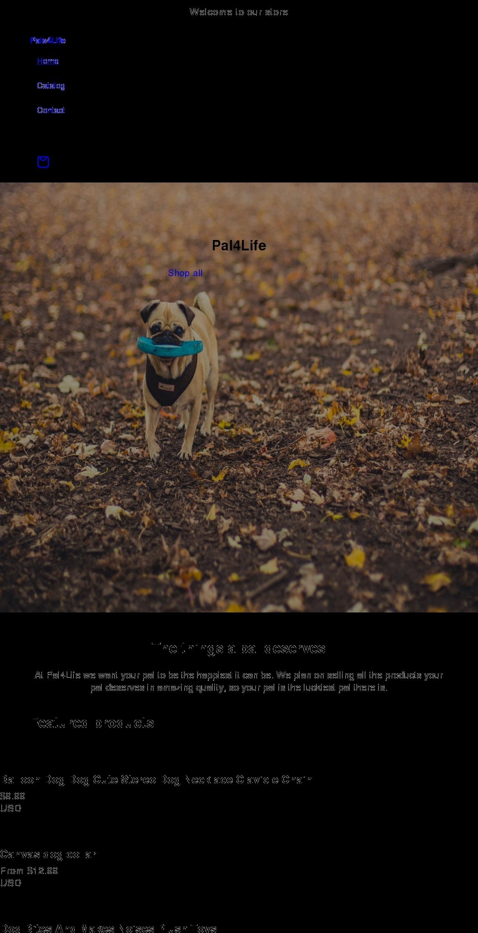 pal4life.net shopify website screenshot