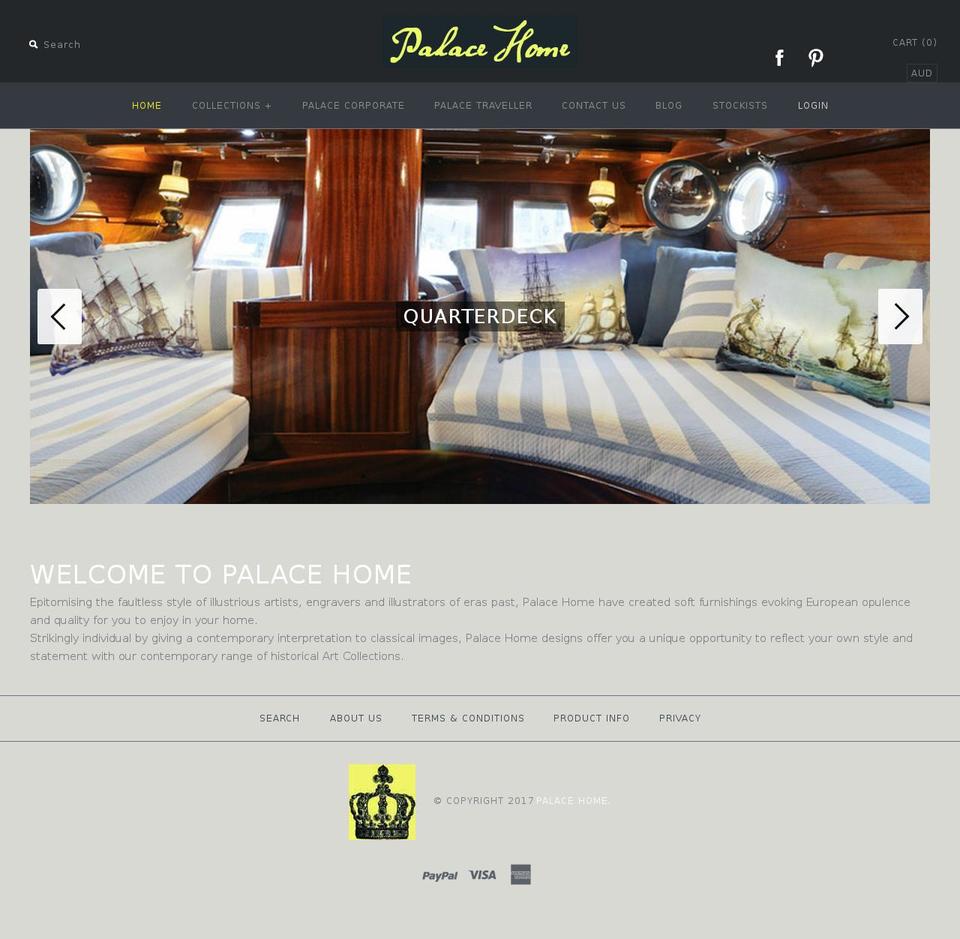 palacehome.com.au shopify website screenshot