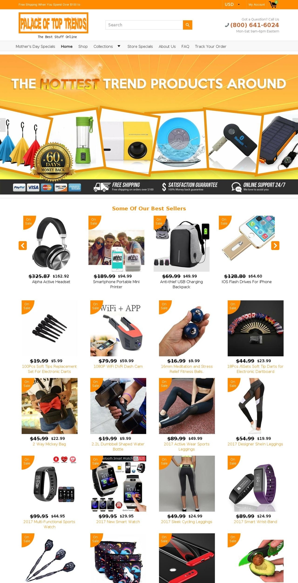 palaceoftoptrends.com — Shopify storefront screenshot