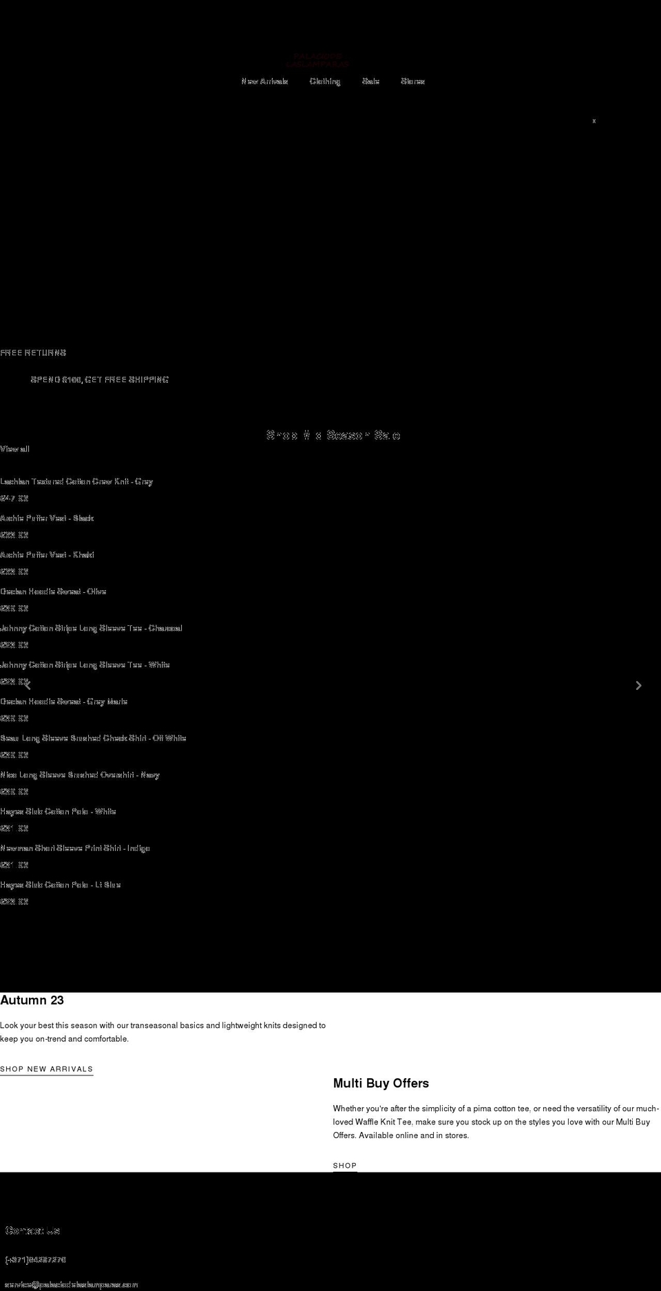 palaciodelaslamparas.com shopify website screenshot