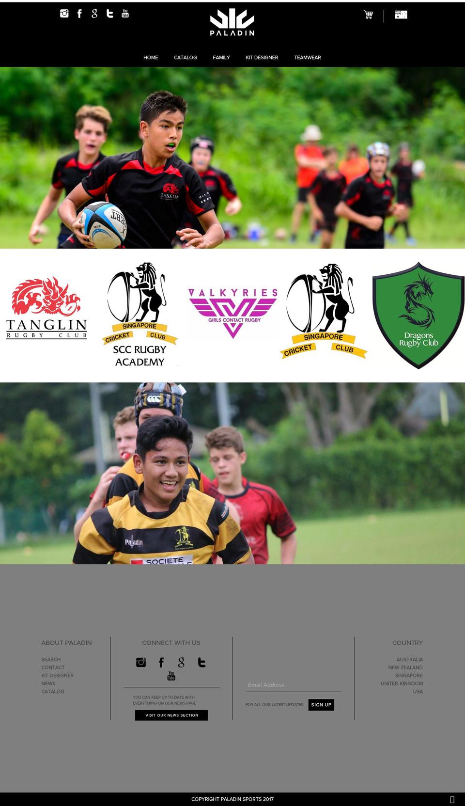 paladinsports-asia.com — Shopify storefront screenshot