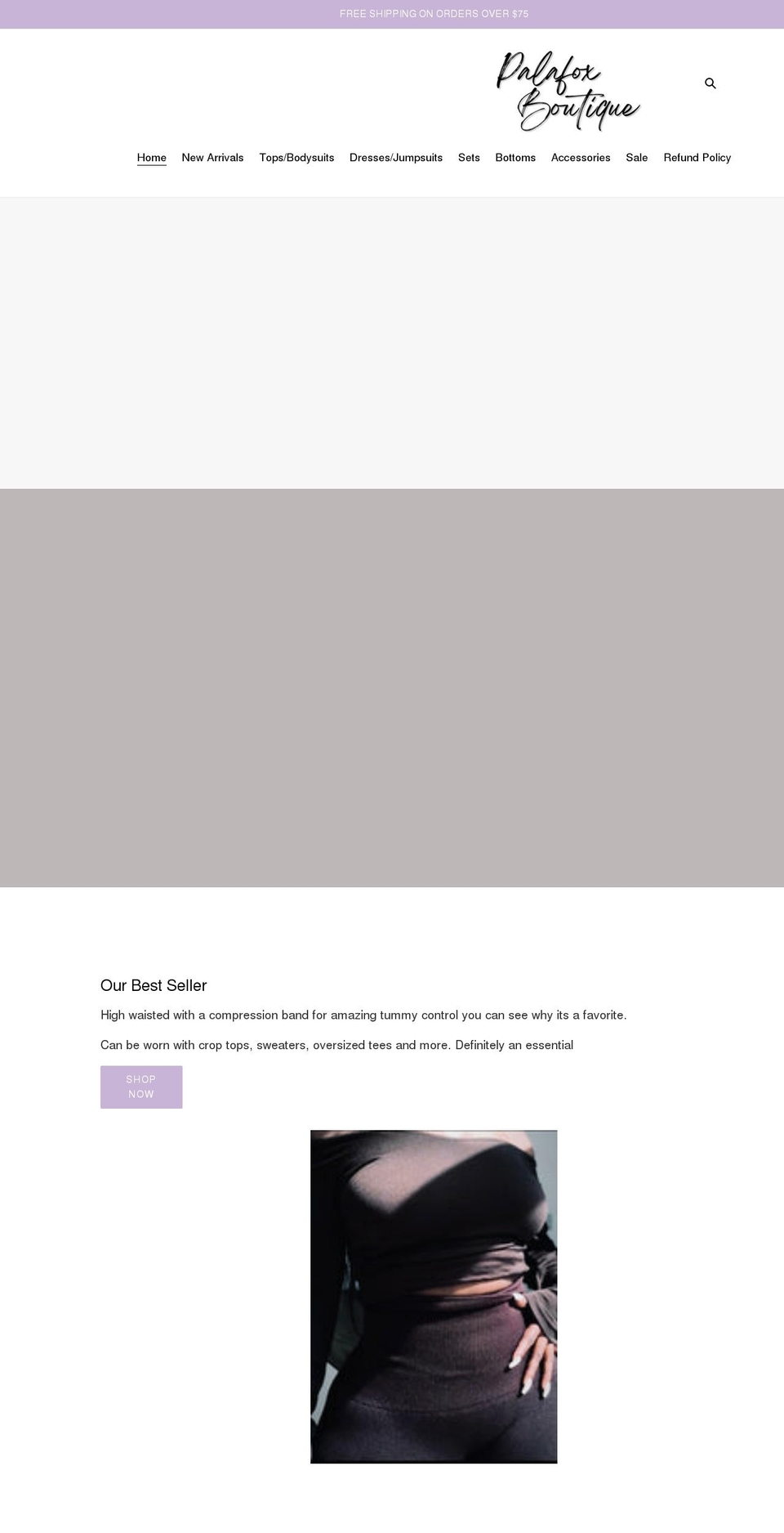 palafoxboutique.com shopify website screenshot