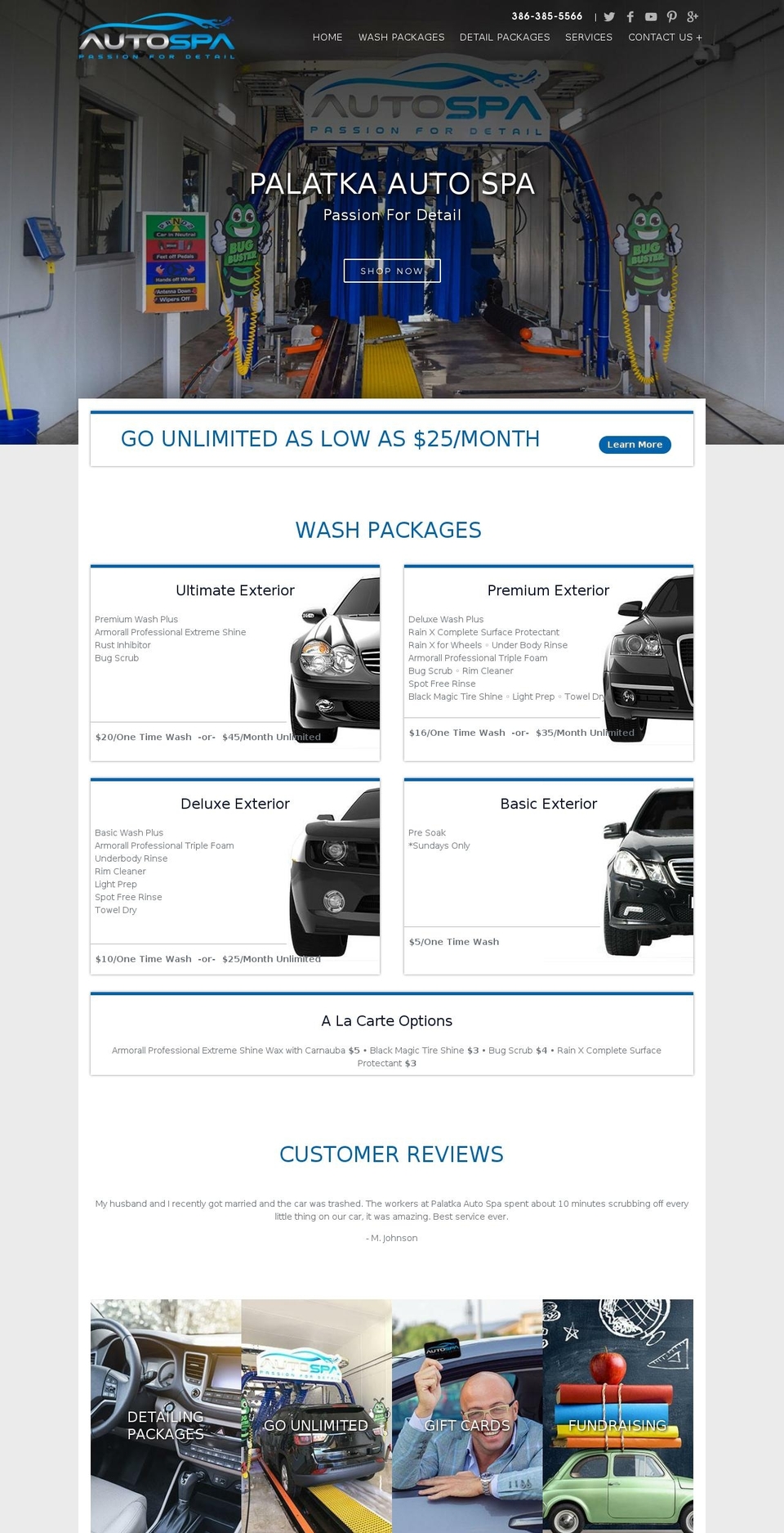 palatkaautospa.com — Shopify storefront screenshot