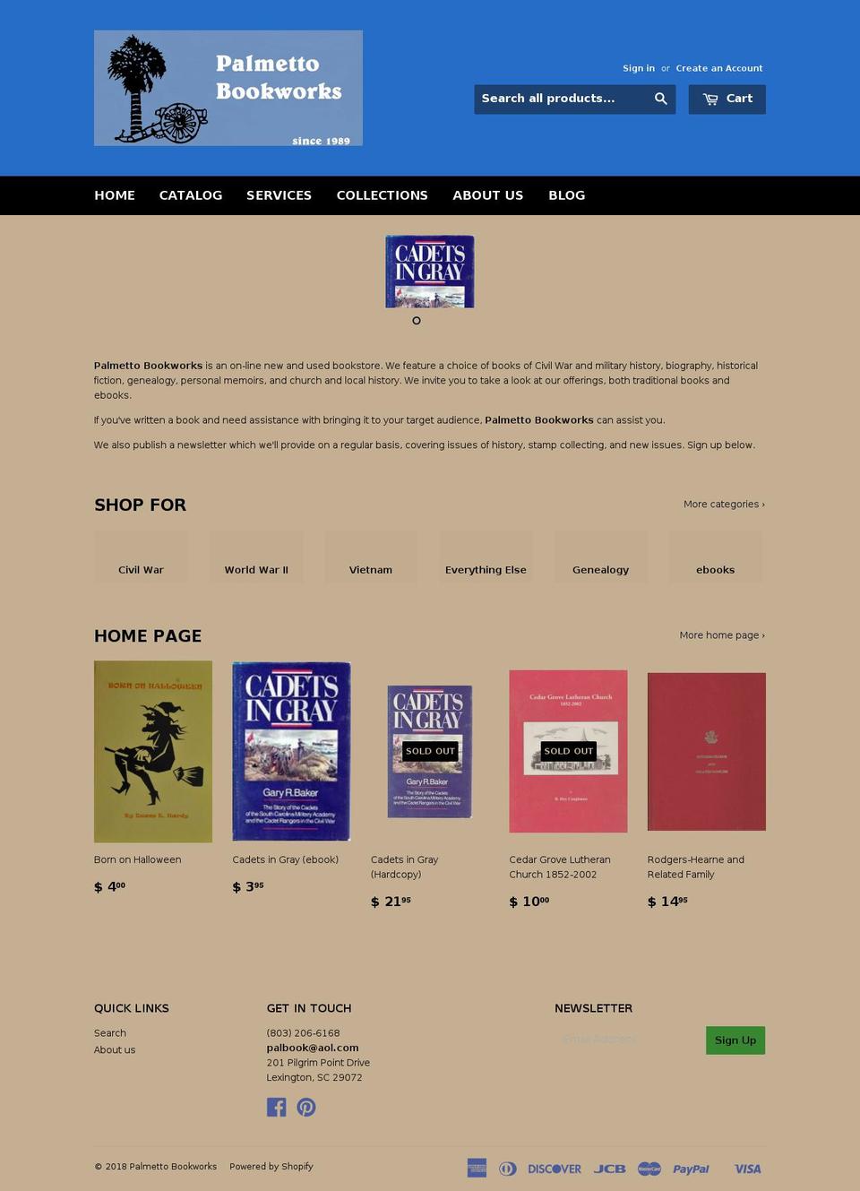 palbworks.com — Shopify storefront screenshot
