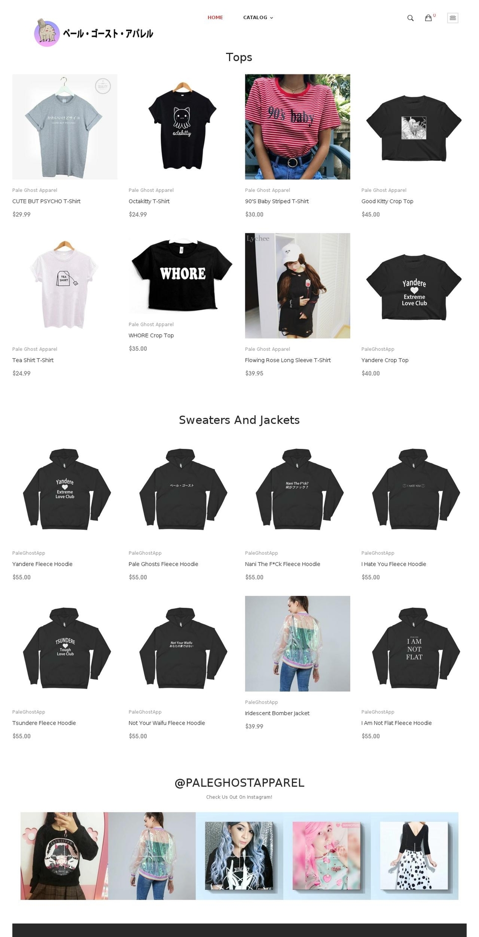 mimosa-v1-3 Shopify theme site example paleghostapparel.com