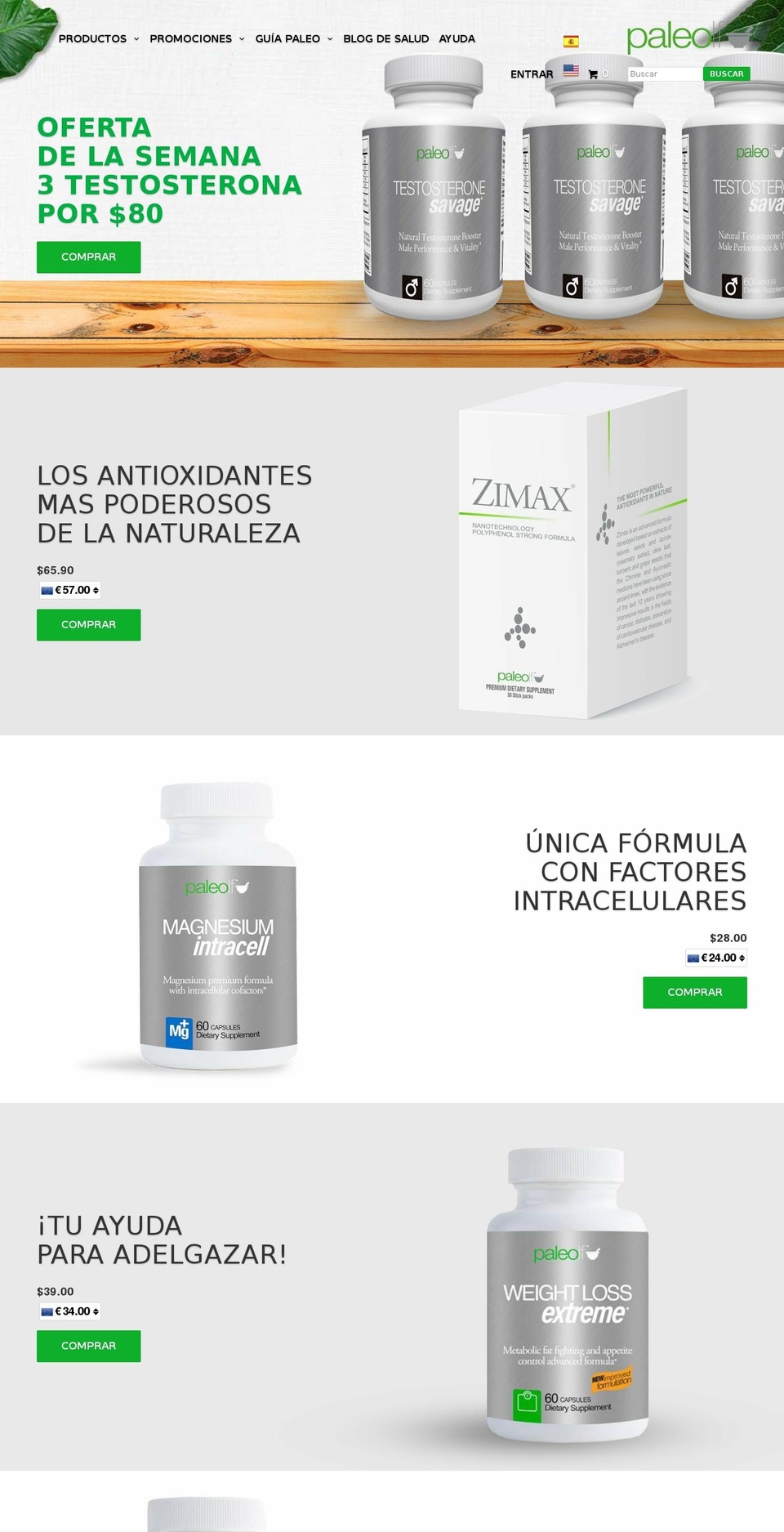 paleolf.org shopify website screenshot