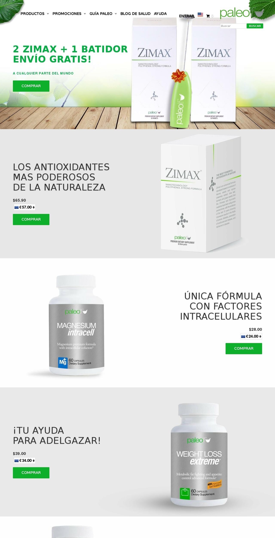 paleolife.myshopify.com shopify website screenshot