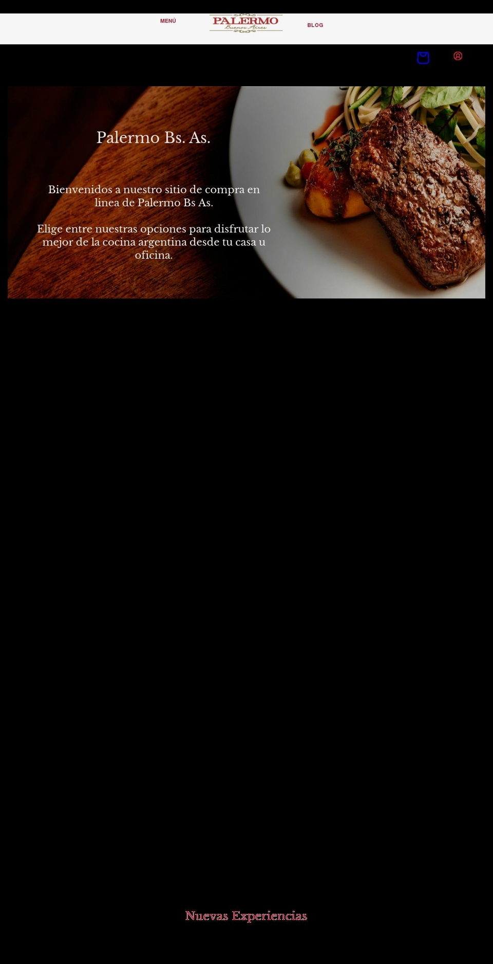 palermorestaurante.com shopify website screenshot
