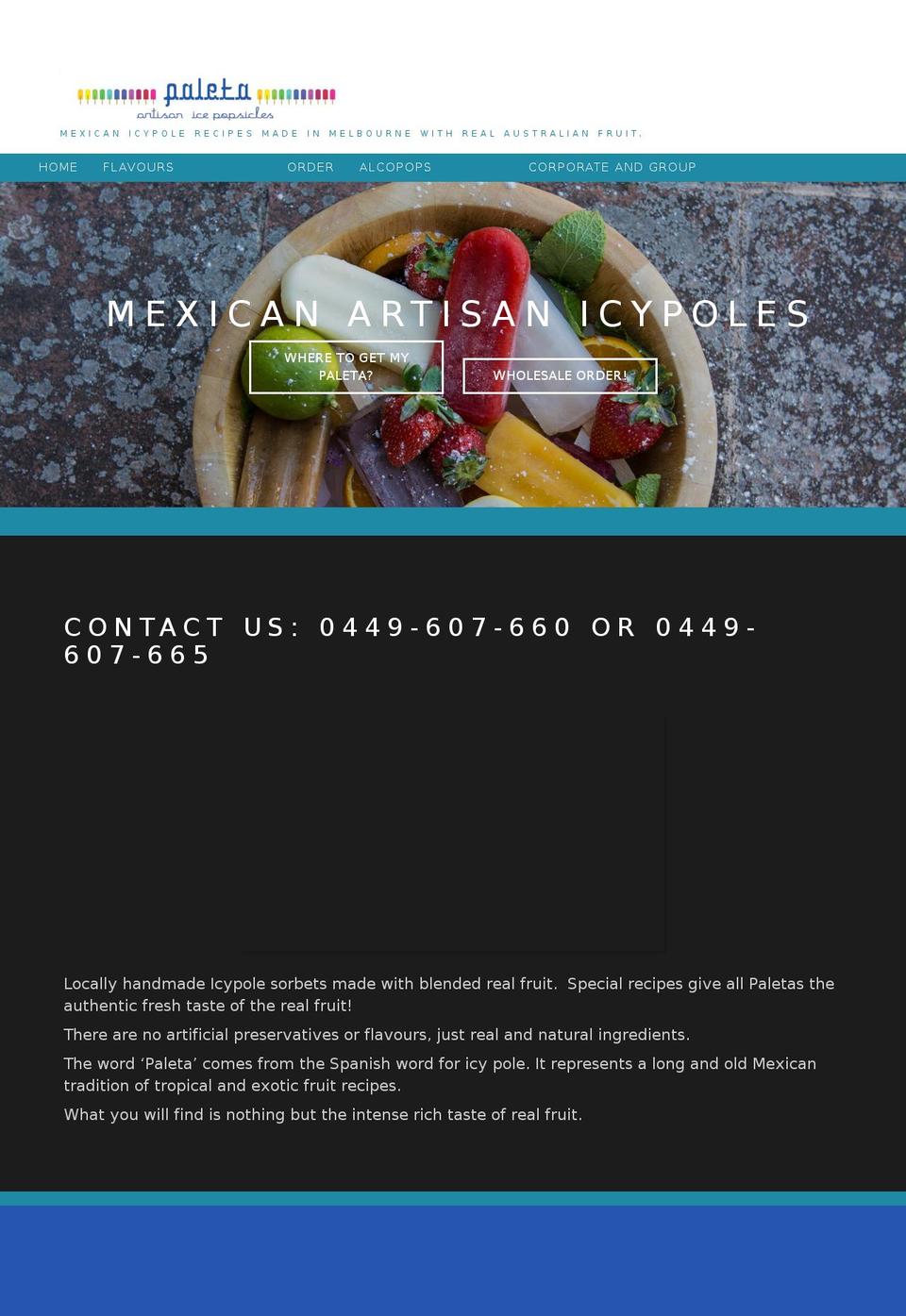 paleta.com.au shopify website screenshot