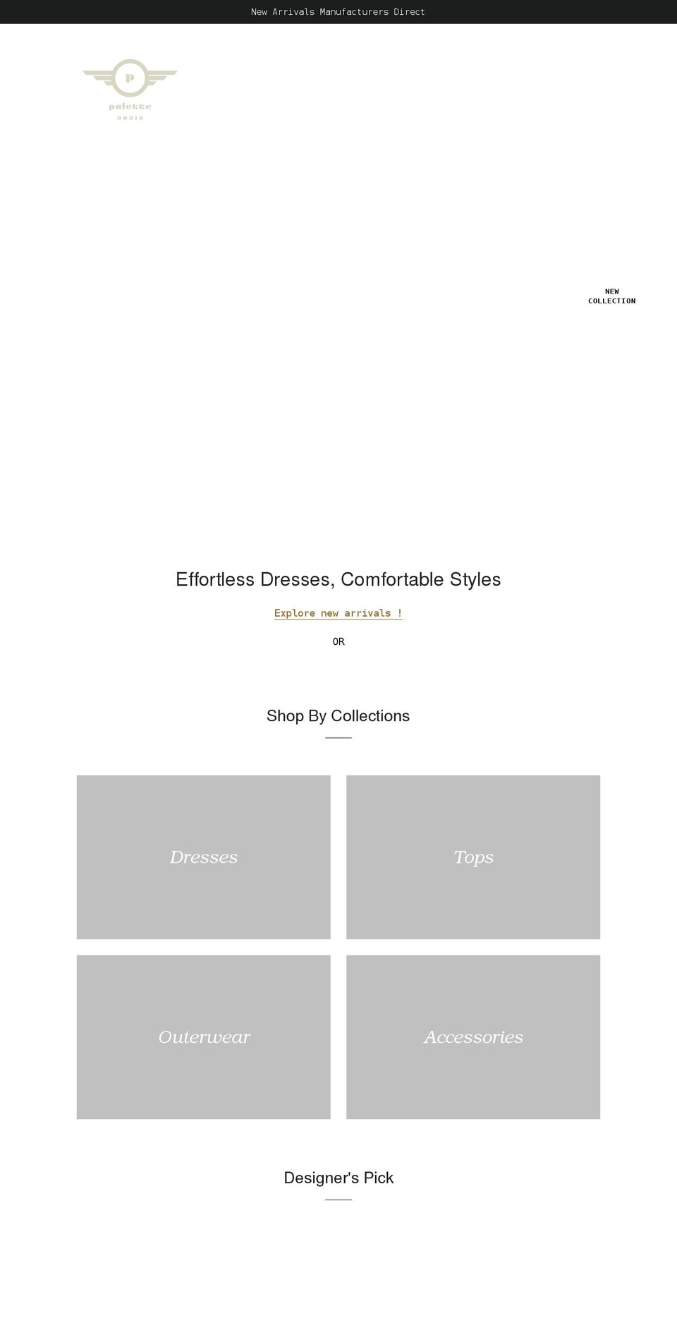 palette90210.com shopify website screenshot