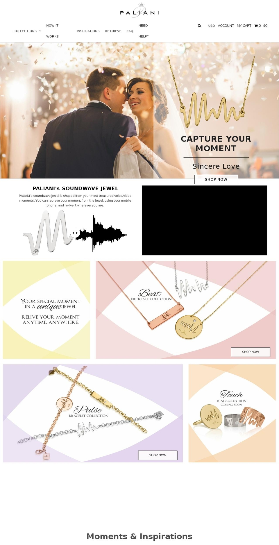 paliani.com shopify website screenshot