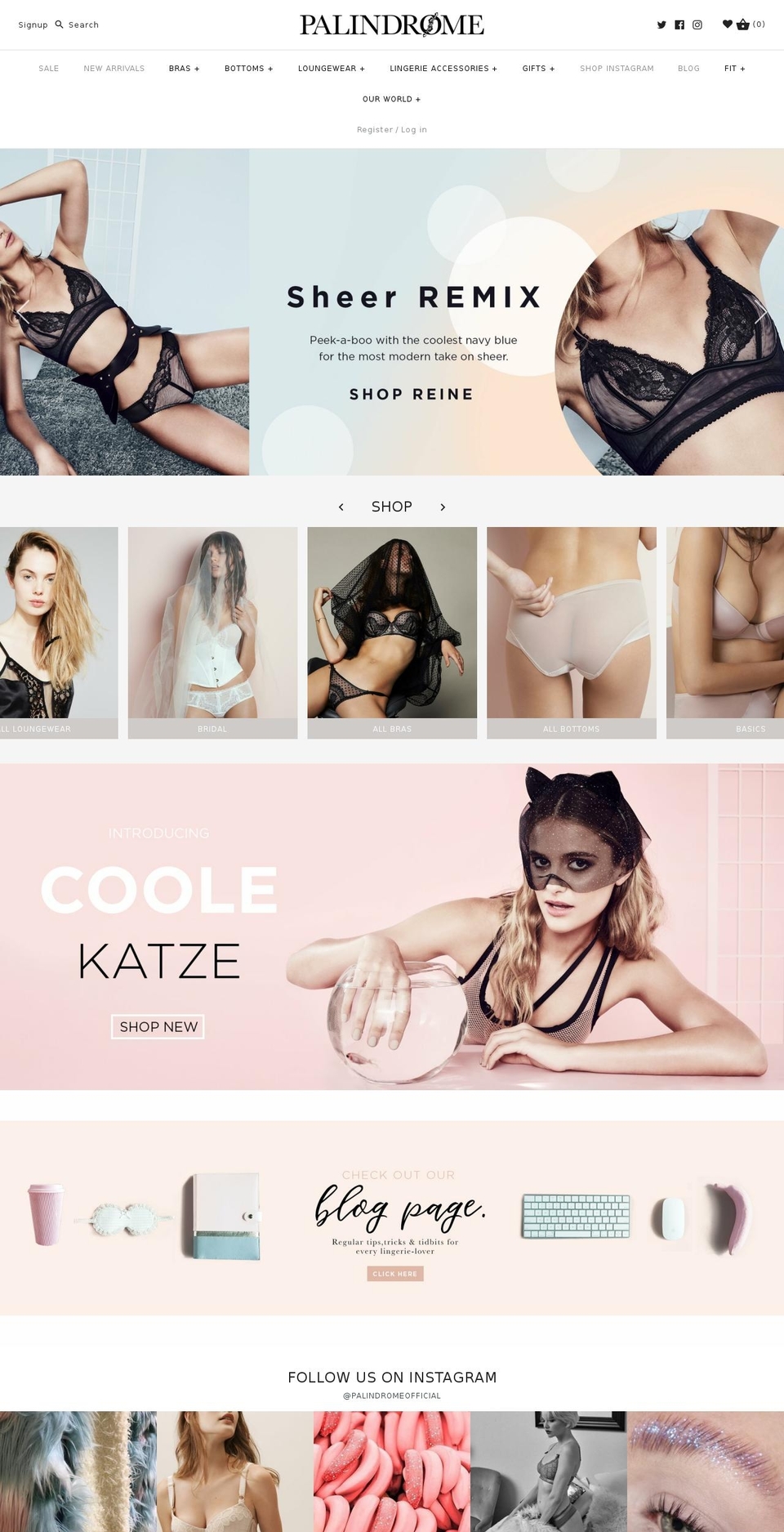 palindromestudio.com — Shopify storefront screenshot