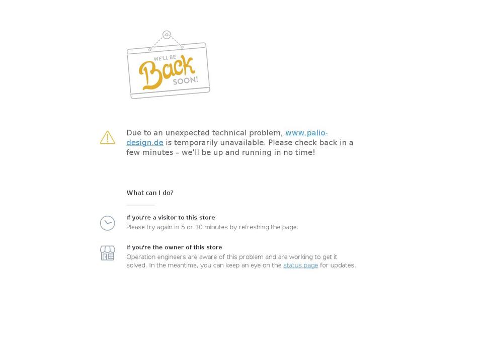 paliodesign.de shopify website screenshot