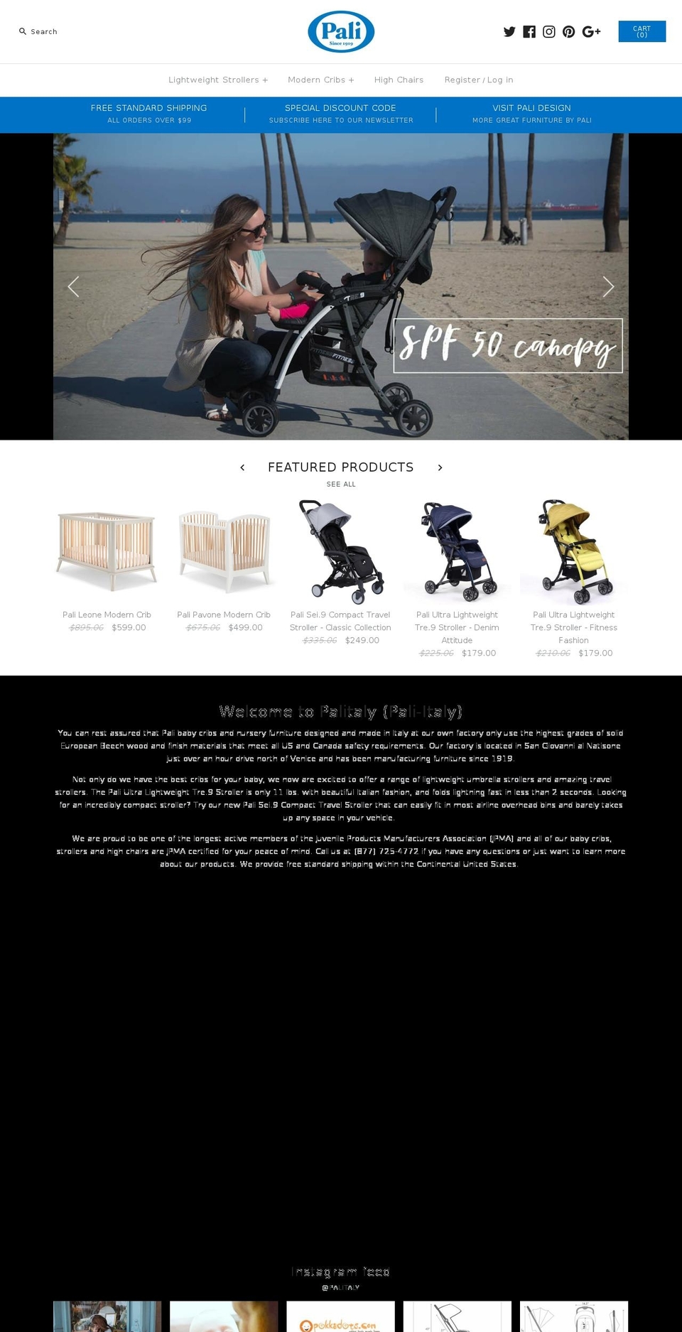 palitaly.com — Shopify storefront screenshot