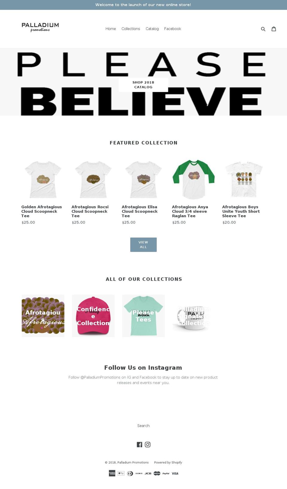 palladiuminvestorgroup.com — Shopify storefront screenshot