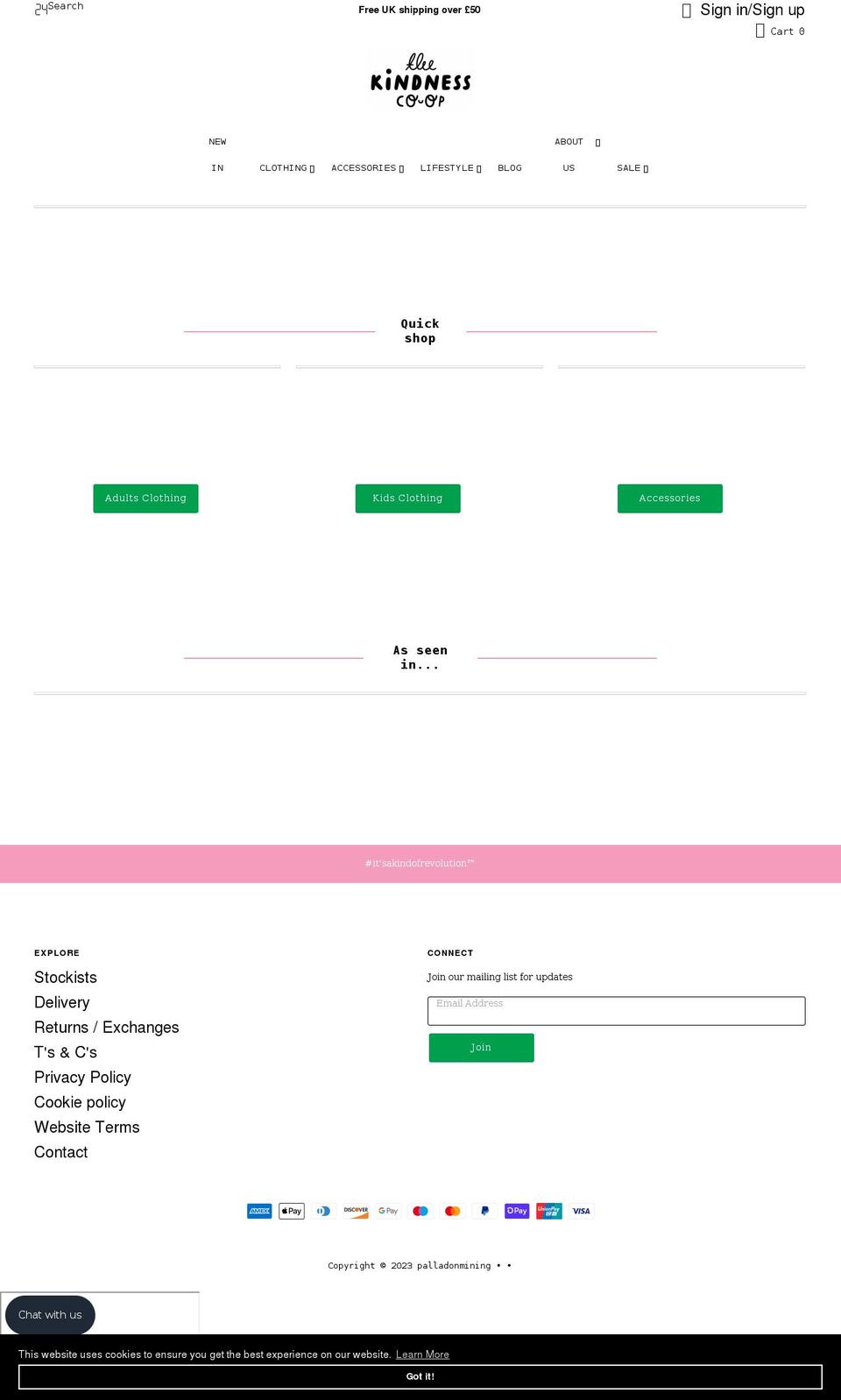 palladonmining.com shopify website screenshot