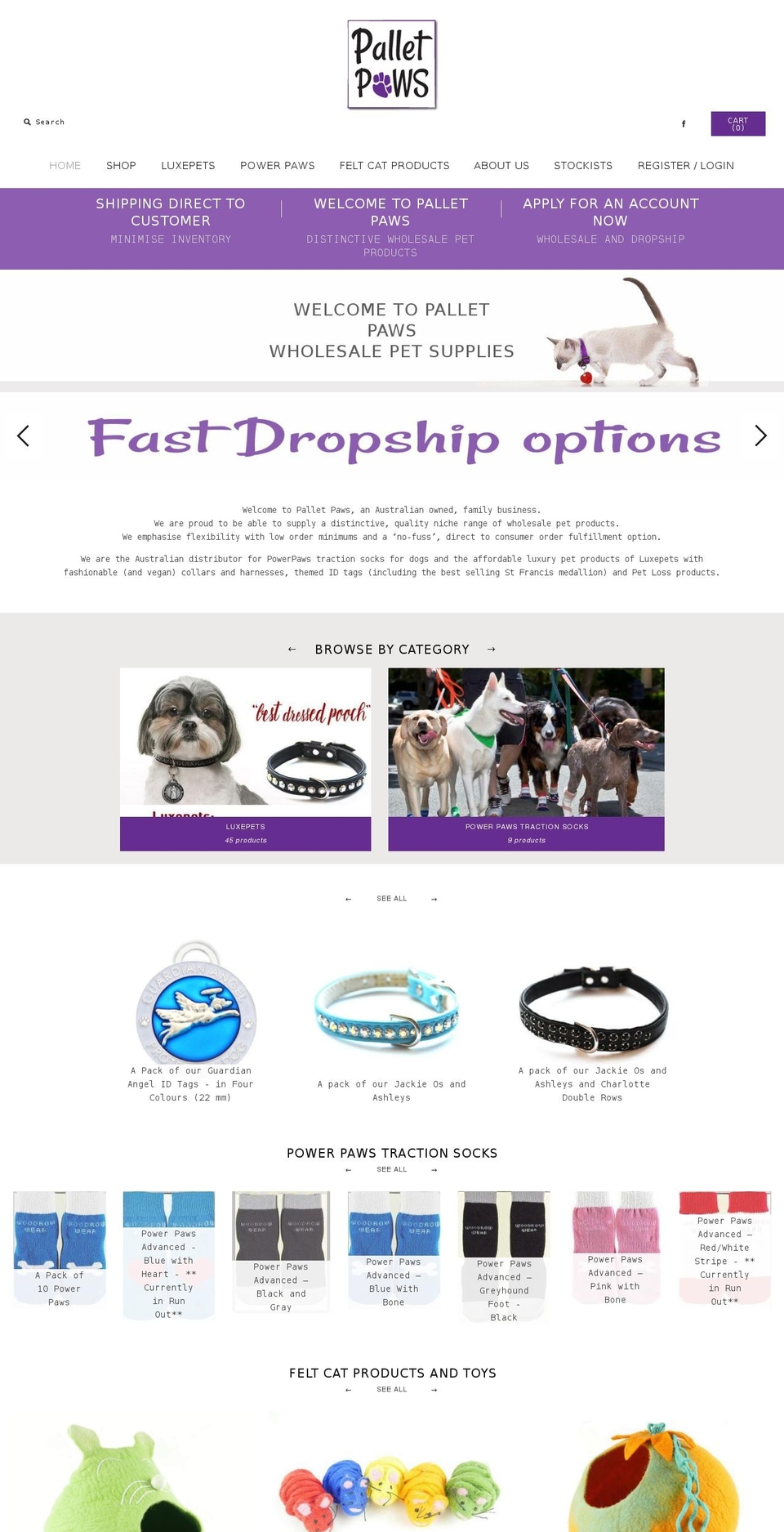 palletpaws.com.au shopify website screenshot
