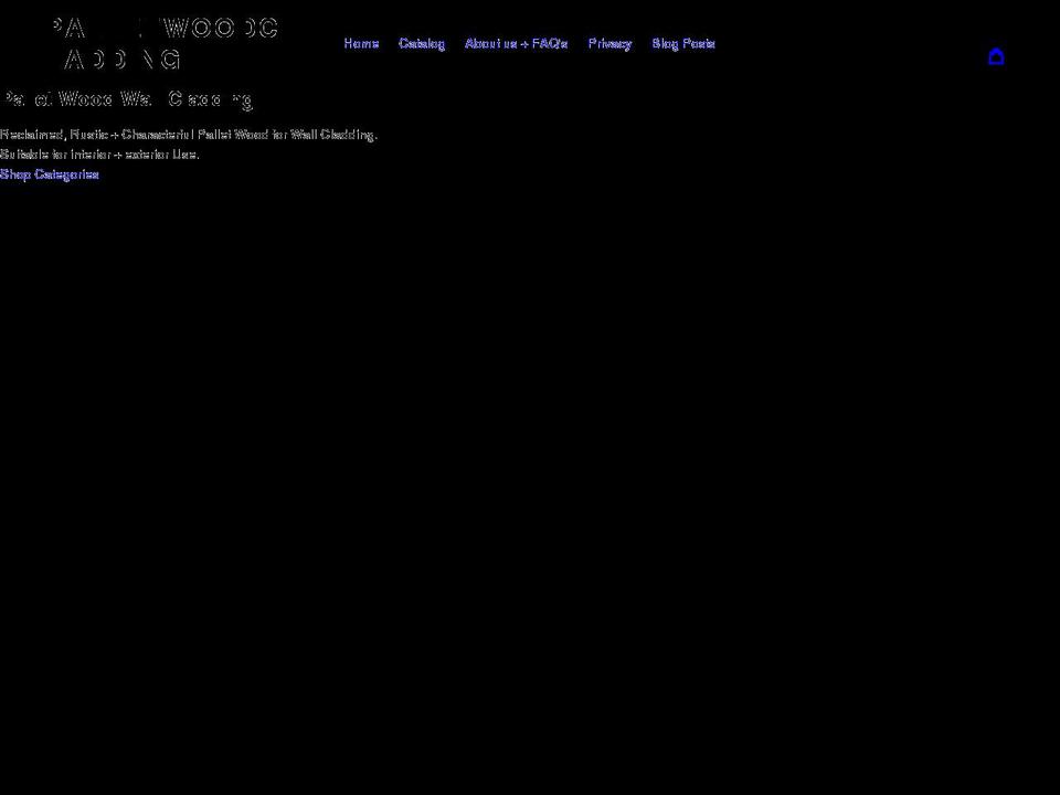 palletwoodcladding.co.uk shopify website screenshot