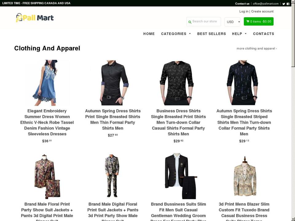 shopbooster173-290417203 Shopify theme site example pallmart.com