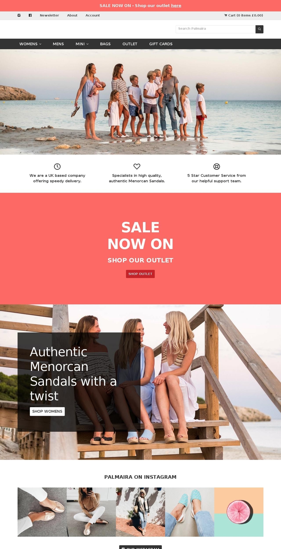 palmaira.com — Shopify storefront screenshot