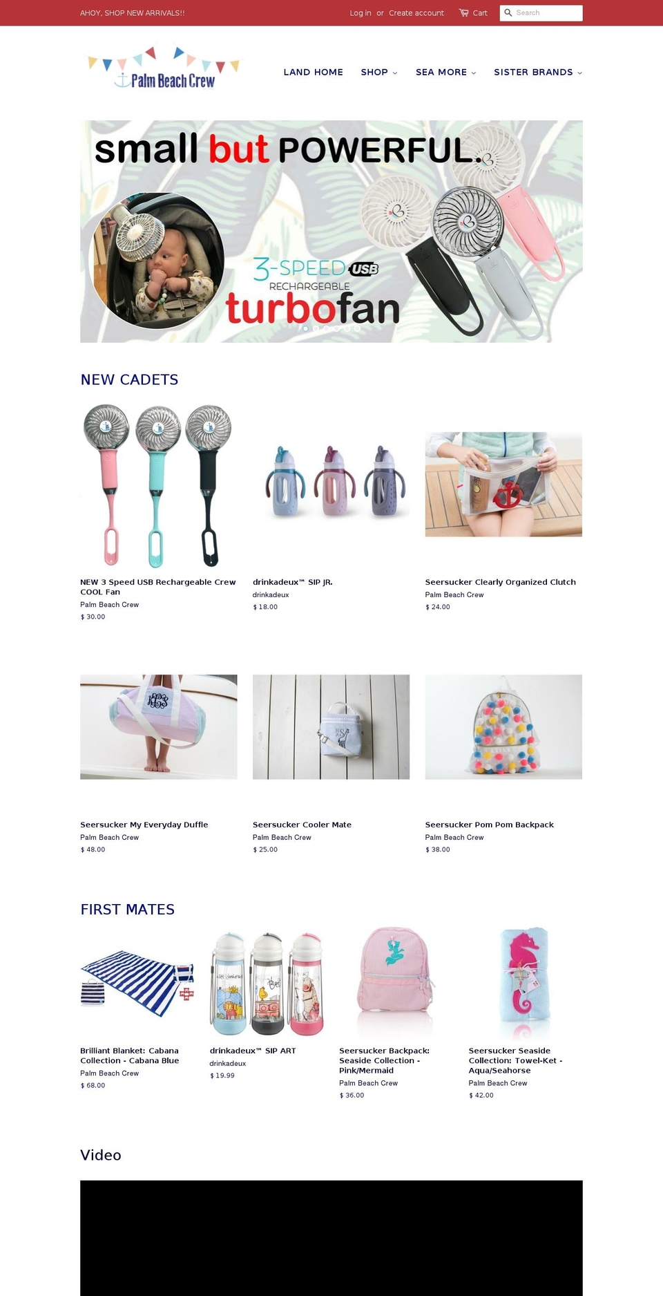 palmbeachcrewlife.com shopify website screenshot
