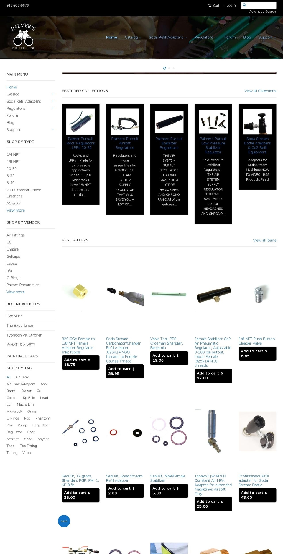 palmer-pursuit.com shopify website screenshot