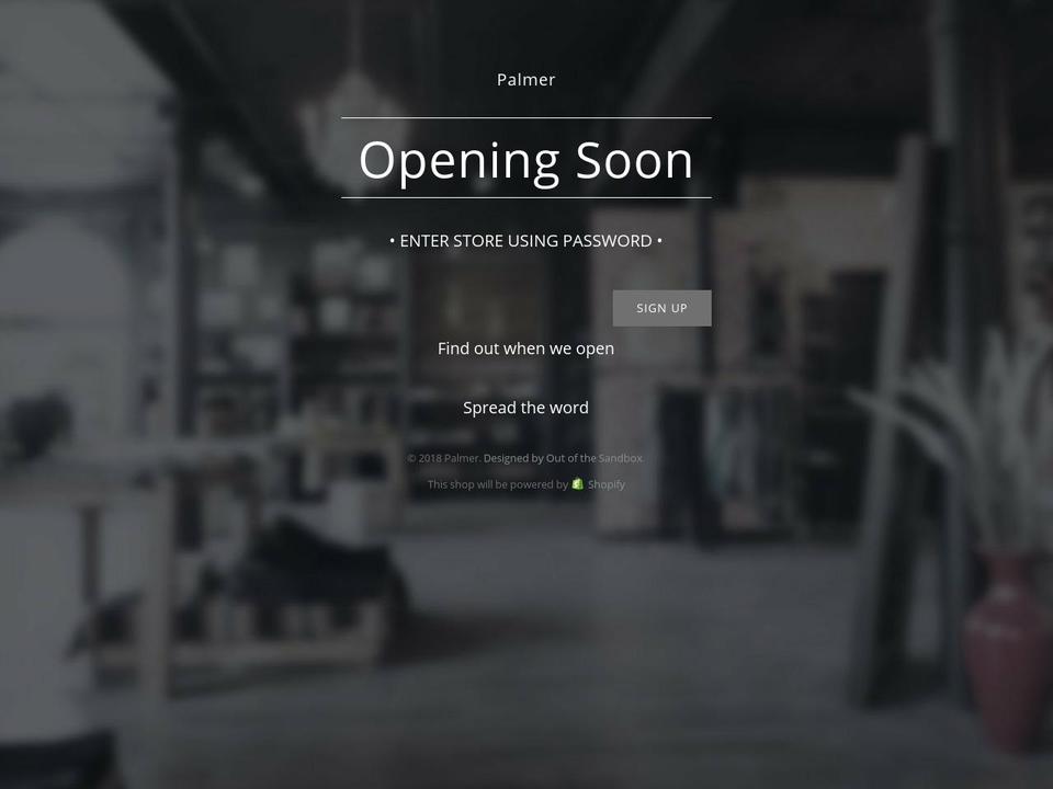 palmerassociates.myshopify.com shopify website screenshot