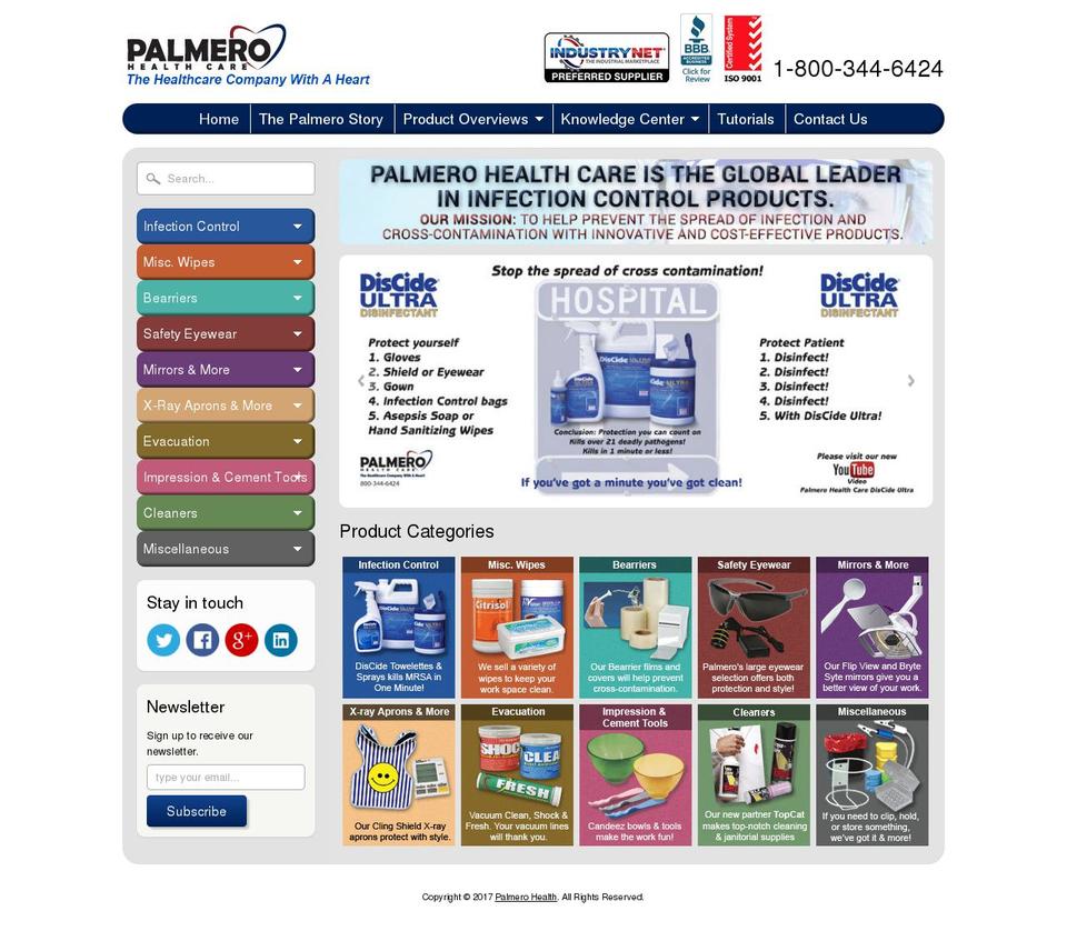 palmerohealth.com shopify website screenshot
