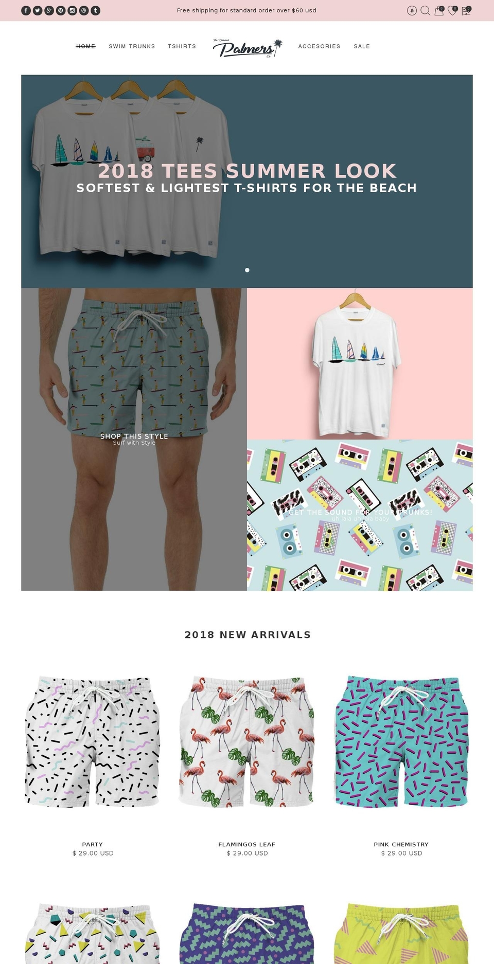 palmersca.com — Shopify storefront screenshot