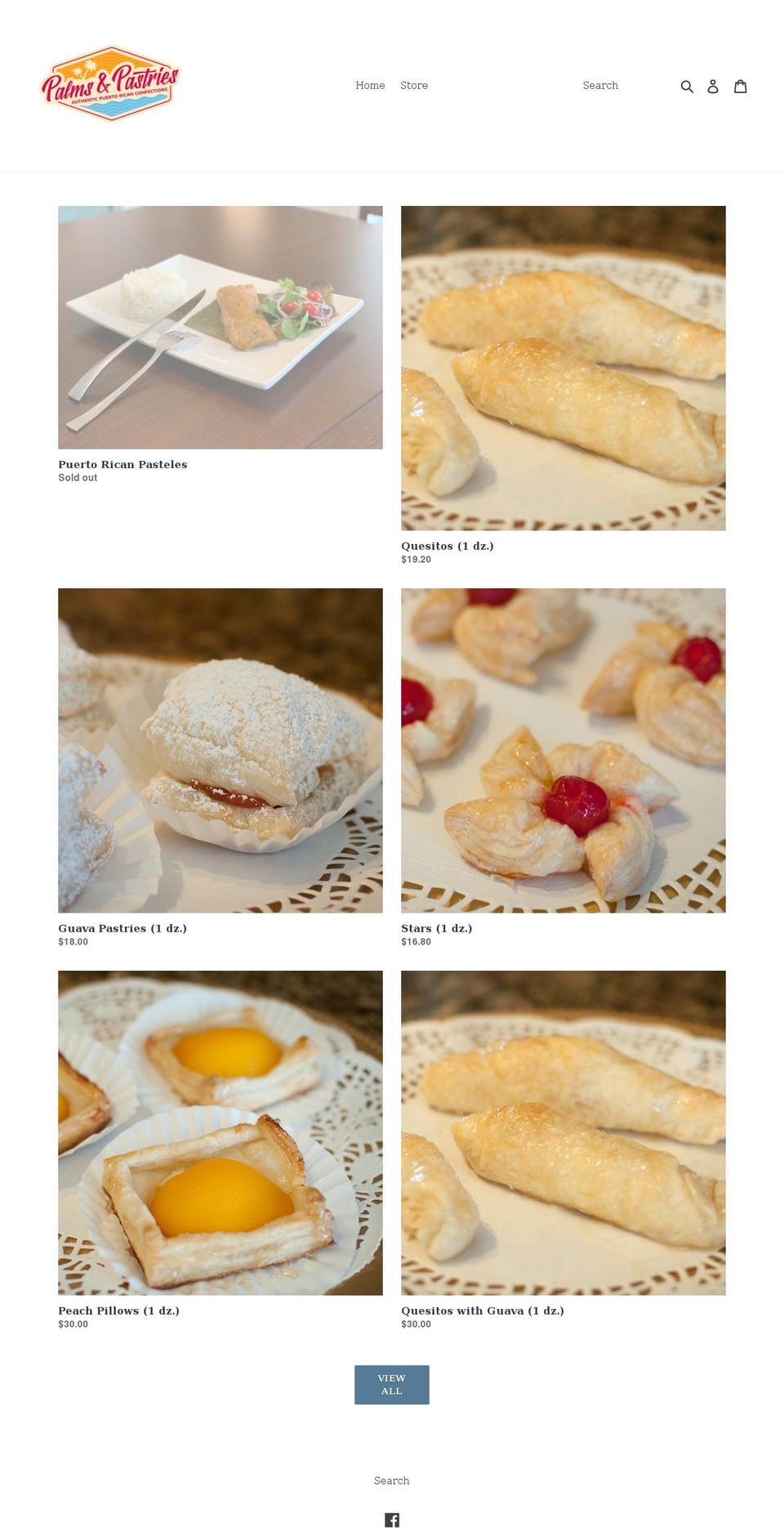 palms-pastries.myshopify.com shopify website screenshot