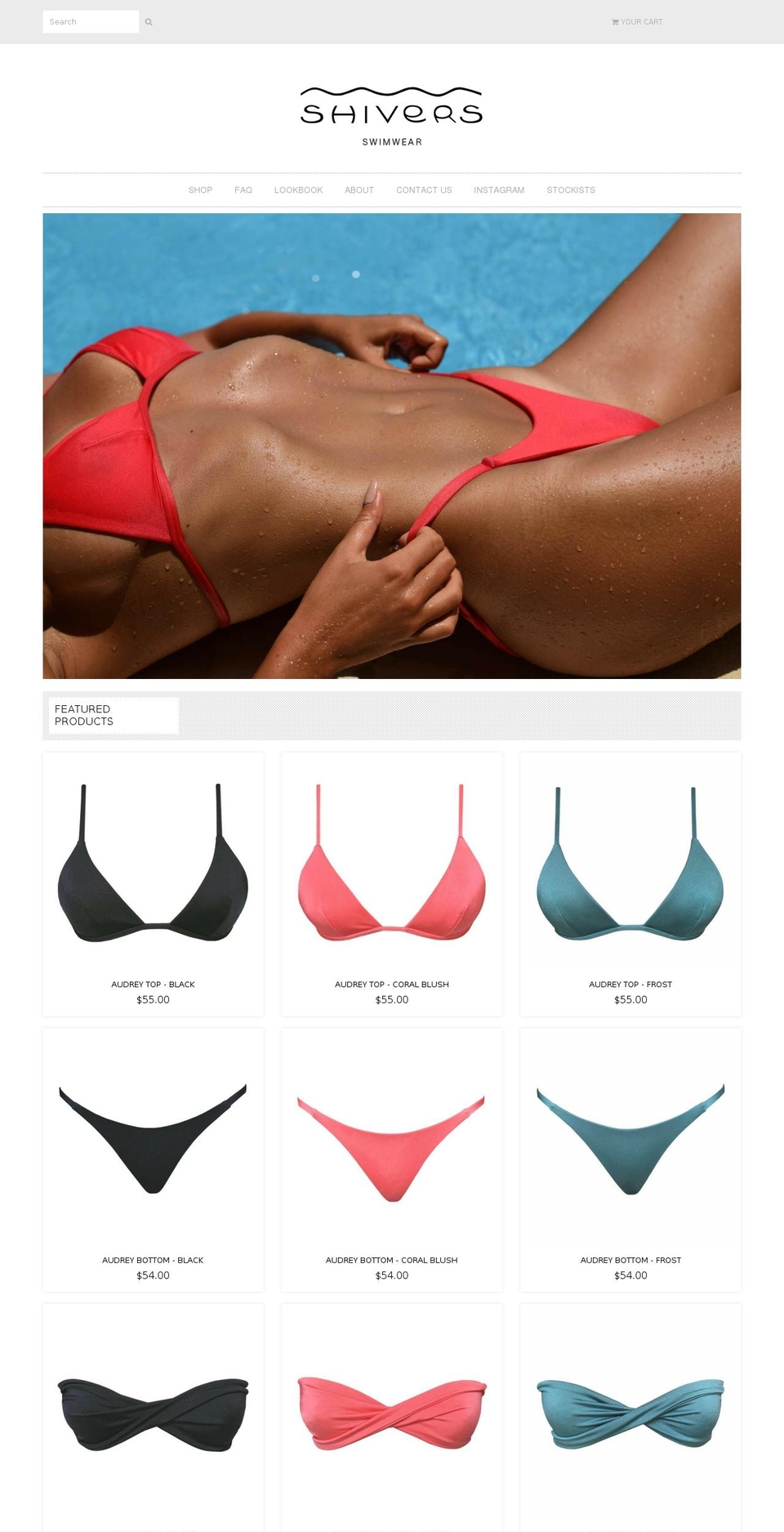 palmshivers.com shopify website screenshot